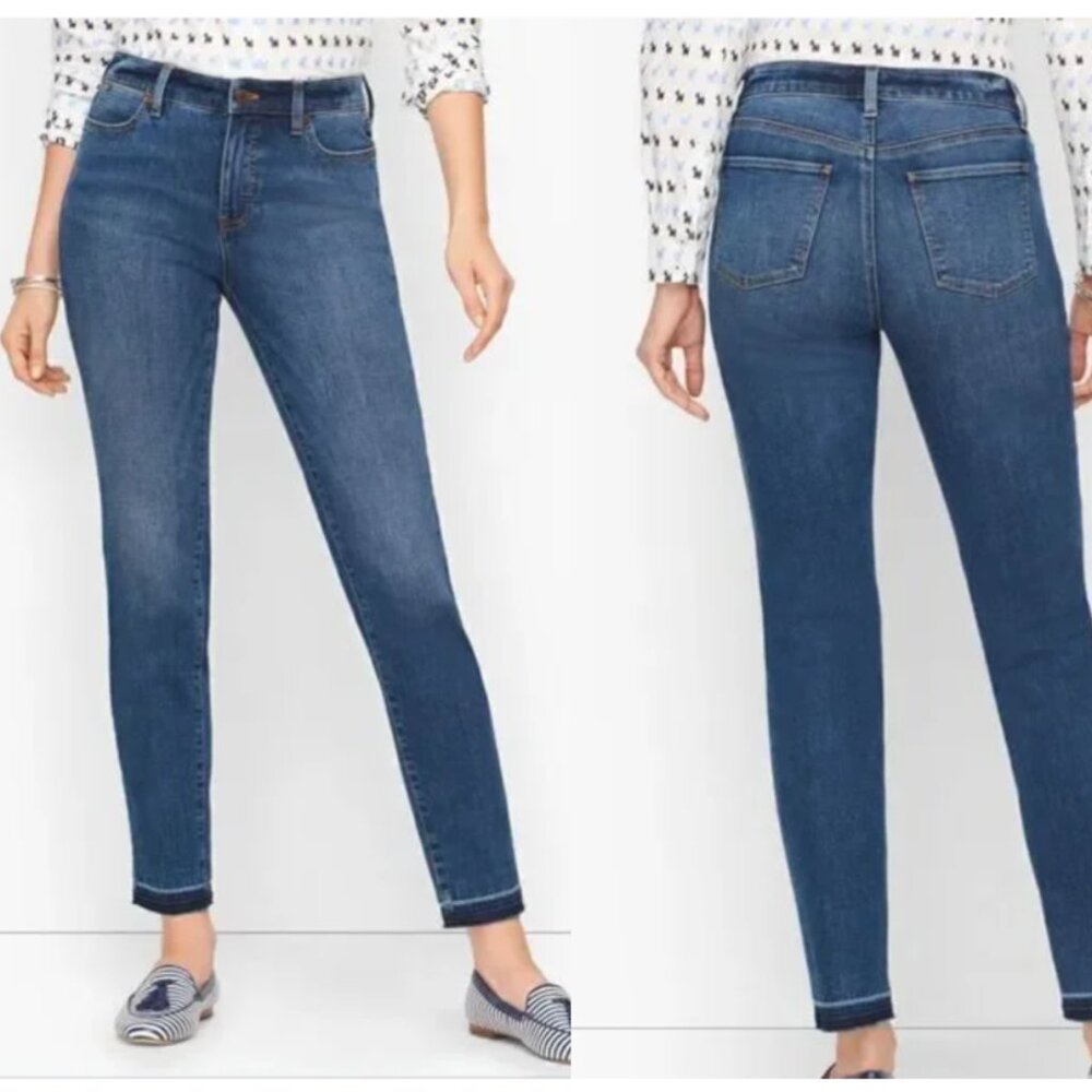 Talbots flawless 5 pocket raw hem jeans size 10